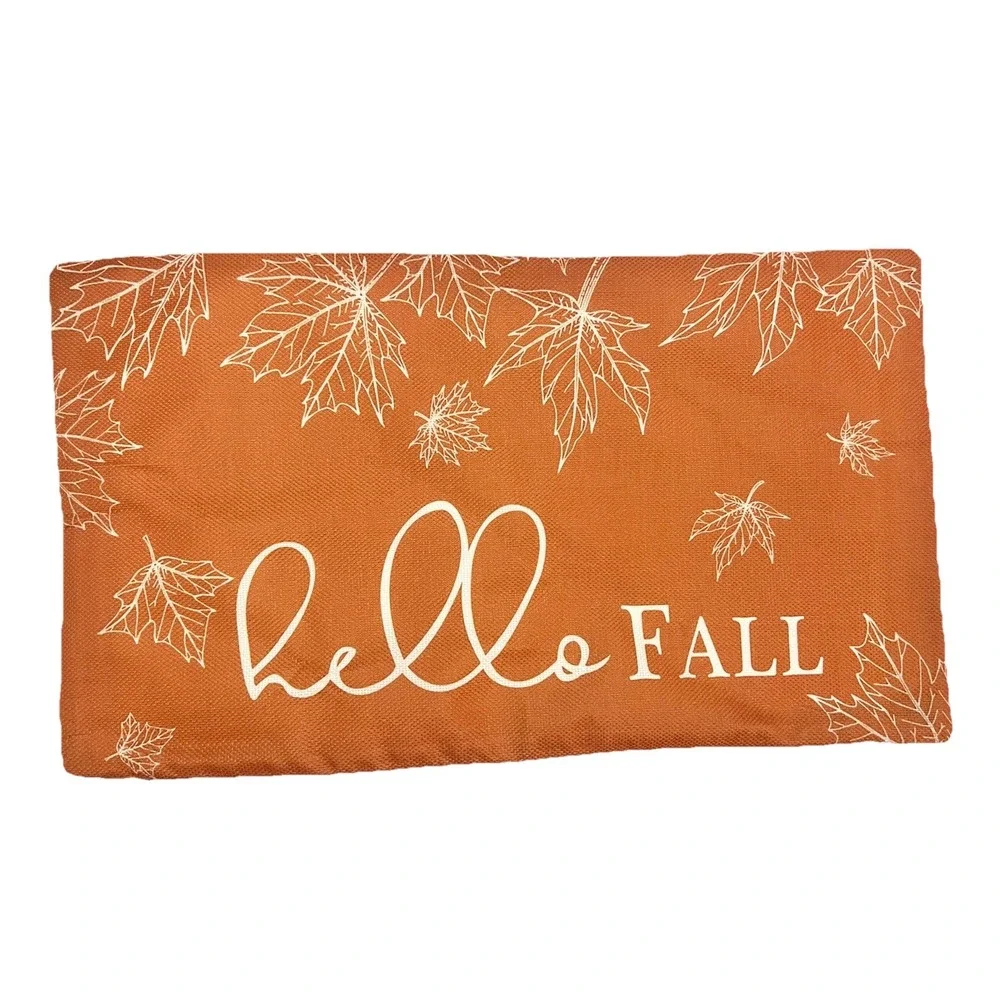 Fall Throw Pillow Cover 12 x 20 Autumn Cushion Case Home Decor Accessories